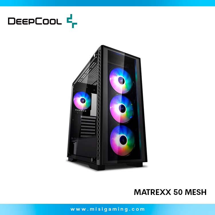 Case DeepCool Matrexx 50 Mesh - 4Fans - Black