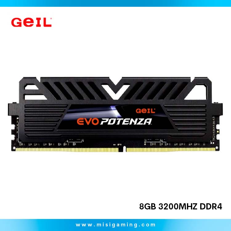 MEMORIA RAM GEIL EVO POTENZA 8GB 3200MHZ DDR4 NEGRO