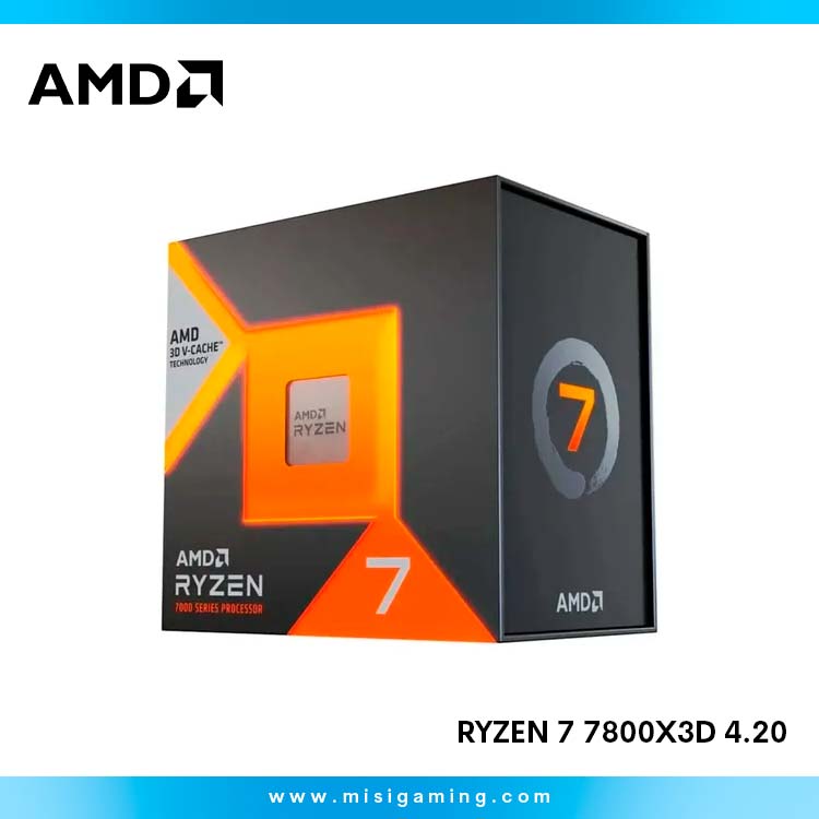 Procesador AMD Ryzen 7 7800X3D 4.20 / 5.00 GHz, 96MB L3 Cache