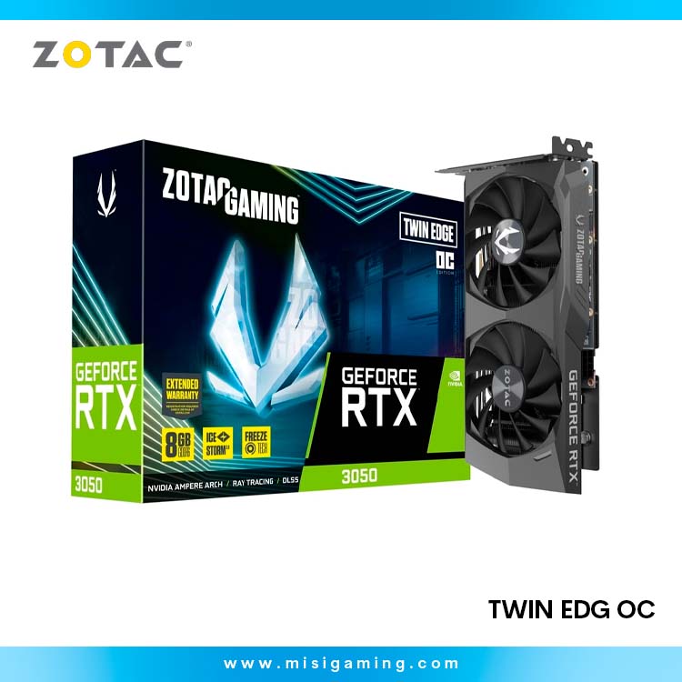 Tarjeta De Video Zotac Gaming Twin Edge Oc - Geforce Nvidia Rtx 3050 6Gb - Gddr6 - Dlss