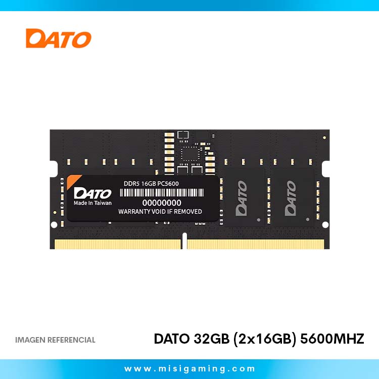 Memoria Ram DATO 32Gb (2x16Gb) 5600Mhz Ddr5 - So-Dimm
