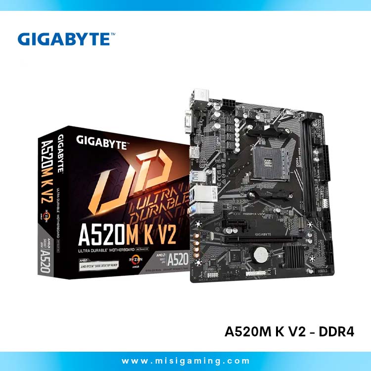 Motherboard Gigabyte A520M K V2 - DDR4 - AM4