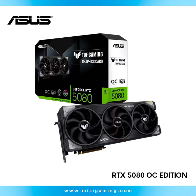 TARJETA DE VIDEO ASUS TUF GAMING GEFORCE RTX 5080 16GB GDDR7