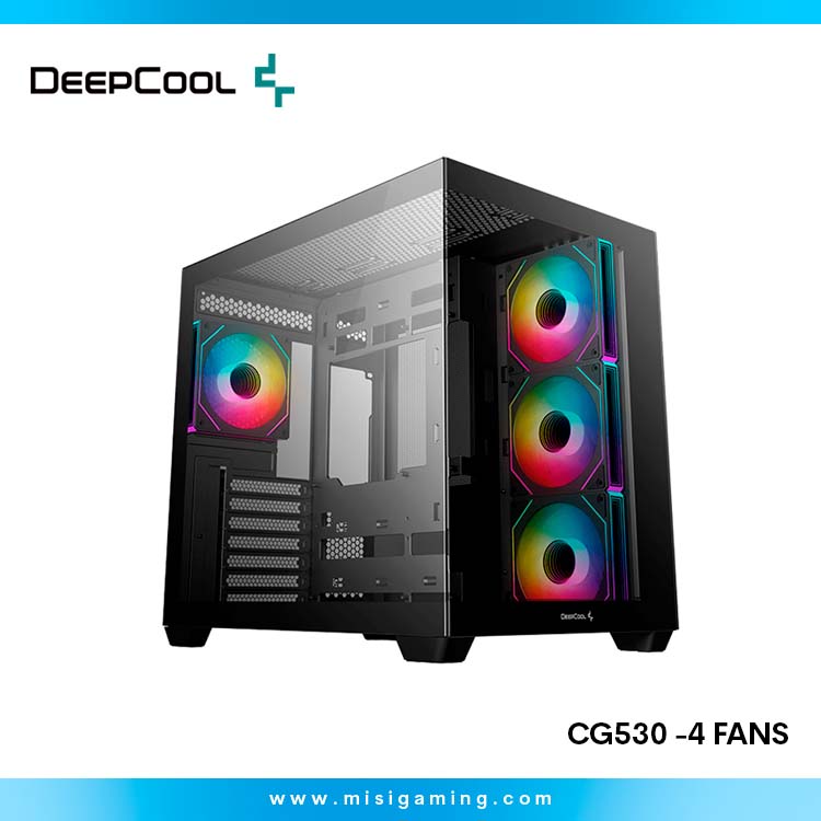 Case DeepCool CG530 -4 Fans - Sin Fuente - Black