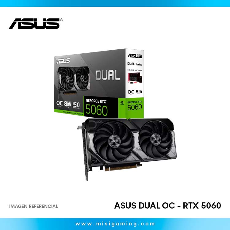 Tarjeta De Video Asus Dual Oc Geforce Rtx 5060 8Gb - Gddr7