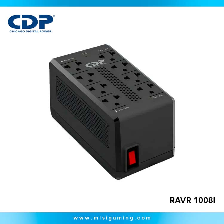 Estabilizador Cdp RAVR 1008i - 900Va/450Watts - 8 Puertos