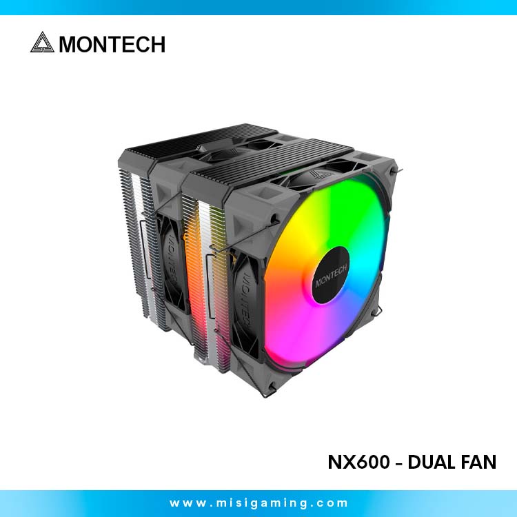 Disipador Por Aire Montech Nx600 - Dual Fan