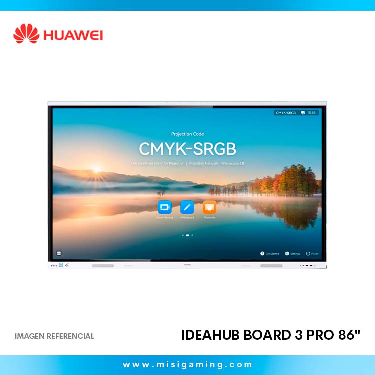 Pantalla Tactil Interactiva Huawei IdeaHub Board 3 Pro 86" (IHB2-86PB) 4K/Parlante: 30W