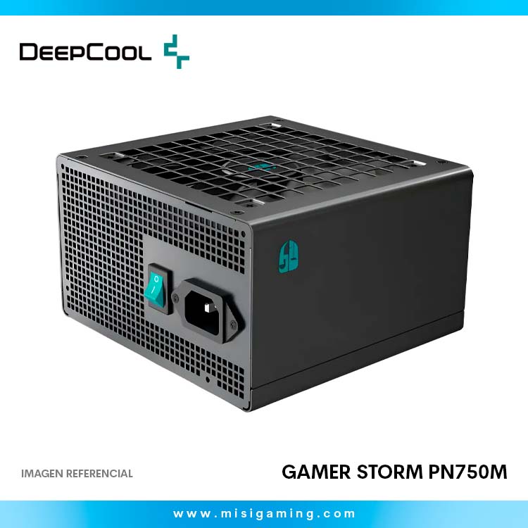 Fuente De Poder Gamer Storm PN750M - 750W - 80+ Plus Gold - Cybenetics Gold - ATX 3.1 - PciE 5.1 - Full Modular- Black