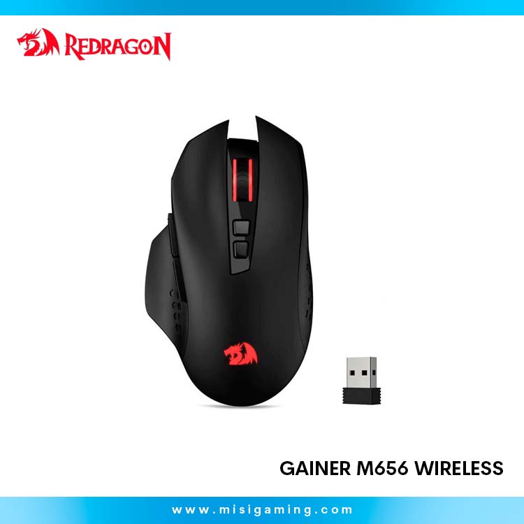 Mouse Redragon Gainer - M656 - Wireless - Black