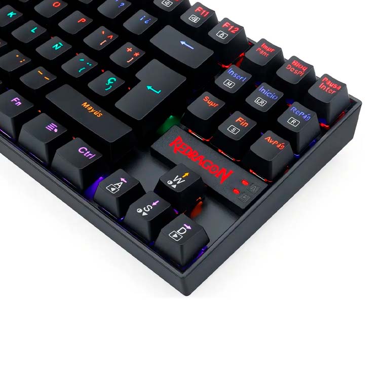 Teclado Mecanico Redragon Kumara - K552 - Switch Red - Raimbow - Black