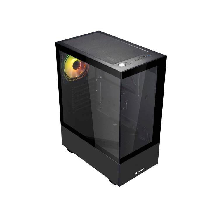Case Halion Mark 355 Fish Tank - 3 Fans - Black