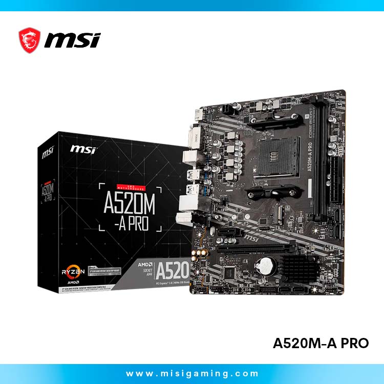 Motherboard Msi A520M-A Pro - AM4 Series- Ddr4