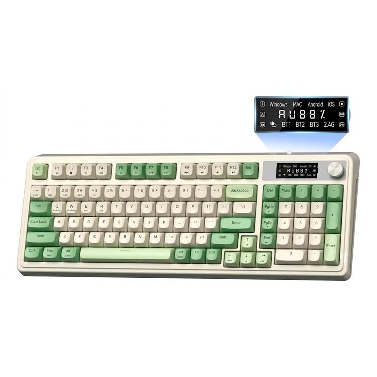 Teclado Aula S99 Pro - Inalámbrico - Green Light Cream