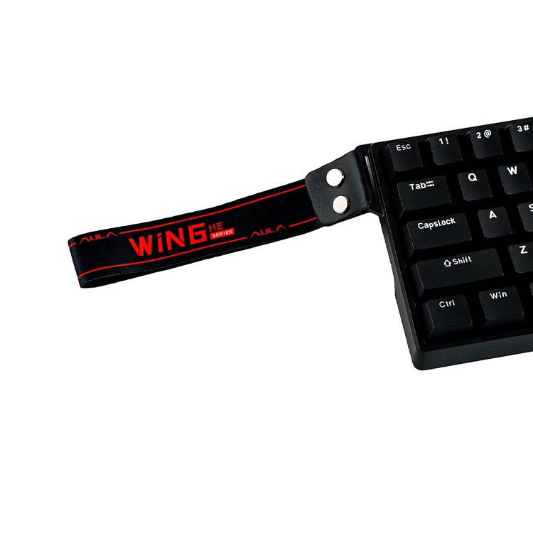 Teclado Aula WIN68HE - Cableado - Switch Magnéticos Gray Wood - Black