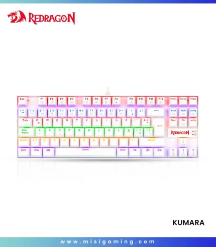 TECLADO REDRAGON KUMARA RAINBOW, SPANISH K552W-KR-SP WHITE
