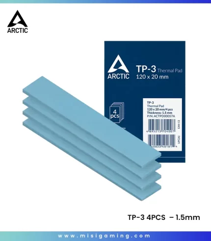 ALMOHADILLA TÉRMICA ARCTIC TP-3 4PCS - 120x20mm - 1.5mm