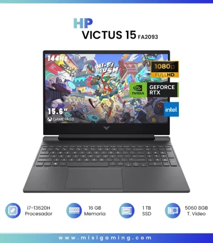 HP VICTUS 15-FA2093 GAMING Core™ i7-13620H 1TB SSD 16GB 15.6"" (1920x1080) 144Hz WIN11 NVIDIA® RTX 5060 8192MB MICA SILVER Backlit Keyboard